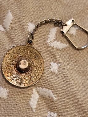 Vintage 925 Sterling Sombrero Keychain